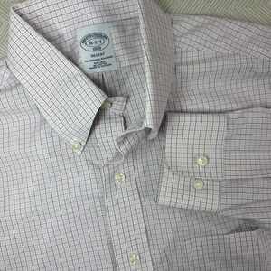 Brooks Brothers Button Down Men's 16-2/3 Regent Fit Long Sleeve‎ Oxford Shirt